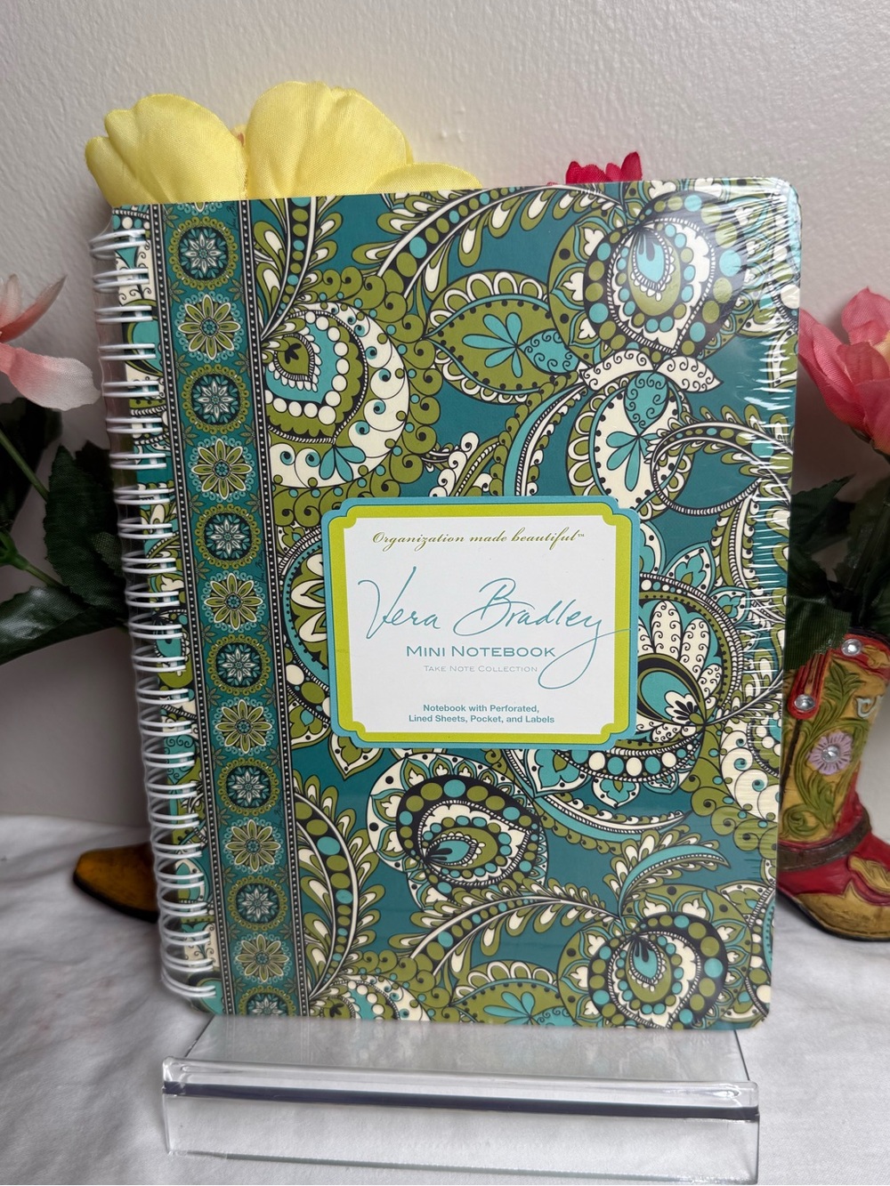 NWT Vera Bradley Peacock Mini Notebook